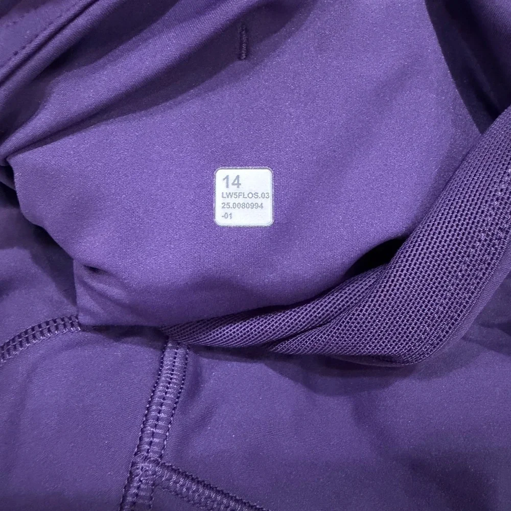 Lululemon Fast and Free High Rise Tight Purple Nulux Running Leggings